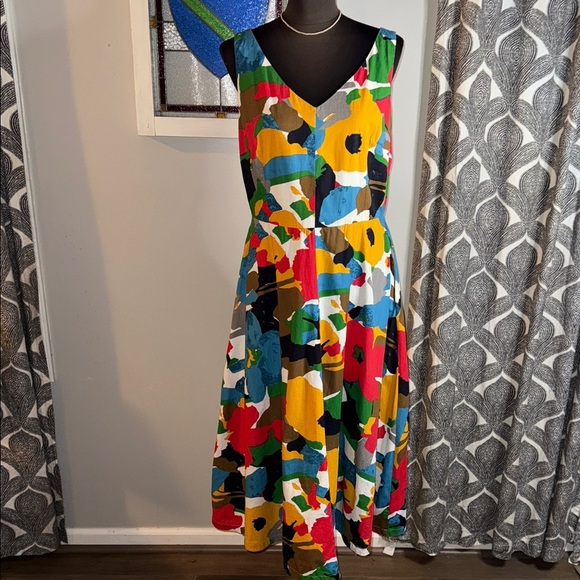 Emily & Fin Margot Midi Dress SZ Large - Picture 2 of 8